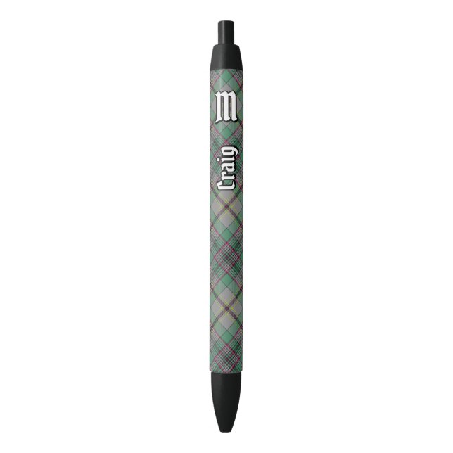Clan Craig Tartan Ink Pen (Front Vertical)