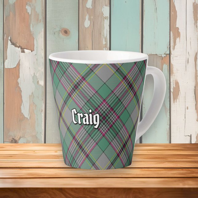 Clan Craig Tartan Latte Mug (Creator Uploaded)