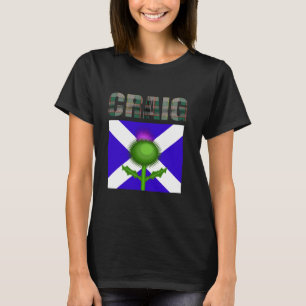 Clan Craig Tartan Scottish Family Name Scotland Pr T-Shirt