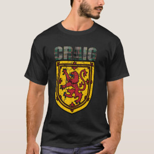 Clan Craig Tartan Scottish Family Name Scotland Pr T-Shirt
