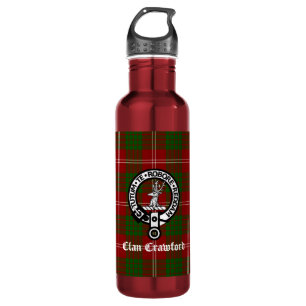 Clan Crawford Crest Tartan  710 Ml Water Bottle