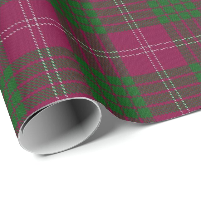 Clan Crawford Scottish Tartan Wrapping Paper (Roll Corner)