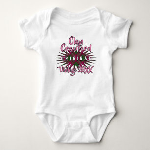Clan Crawford Tartan Burst Vintage Birthyear Baby Bodysuit