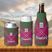 Clan Crawford Tartan Can Cooler