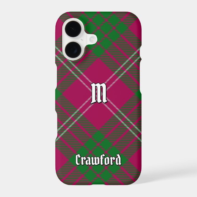 Clan Crawford Tartan Case-Mate iPhone Case (Back)