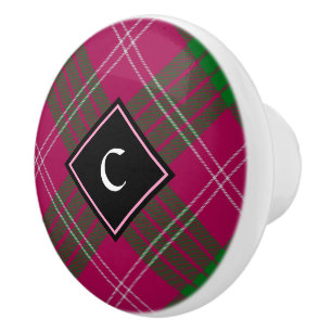 Clan Crawford Tartan Ceramic Knob
