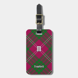 Clan Crawford Tartan Luggage Tag