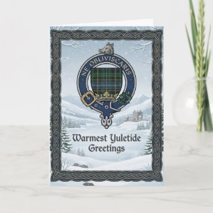 Clan Crest Tartan Scottish Christmas  Card