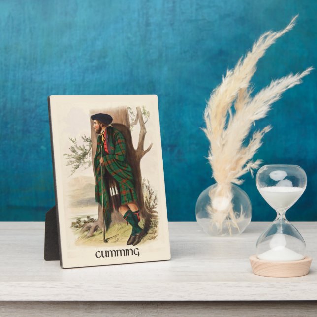 Clan Cumming Clans of Scotland by R. R. McIan Plaque (Side)