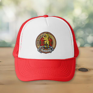 Clan Cumming Crest over Tartan Trucker Hat