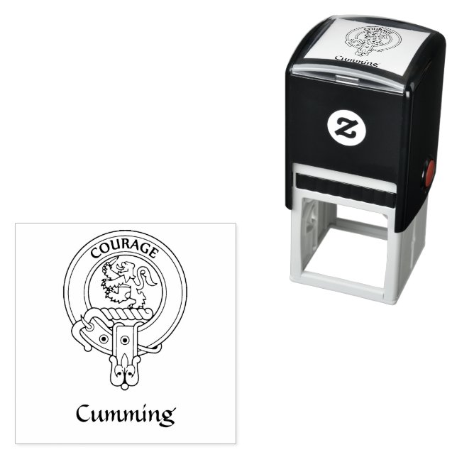 Clan Cumming Crest Rubber Stamp (In Situ)