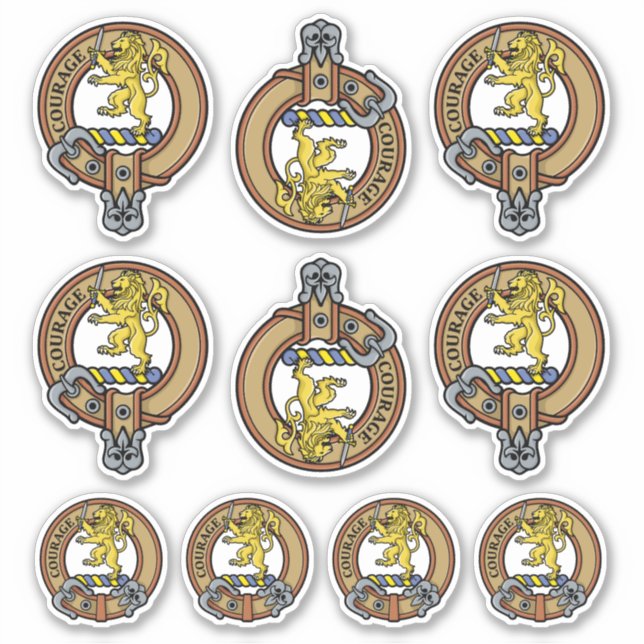 Clan Cumming Crest Sticker Set (Front)