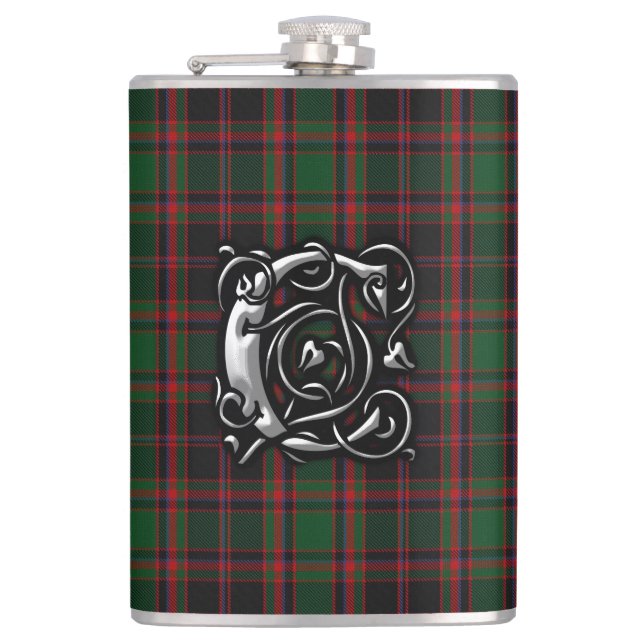 Clan Cumming Cummings Hunting Tartan Scottish Hip Flask (Front)