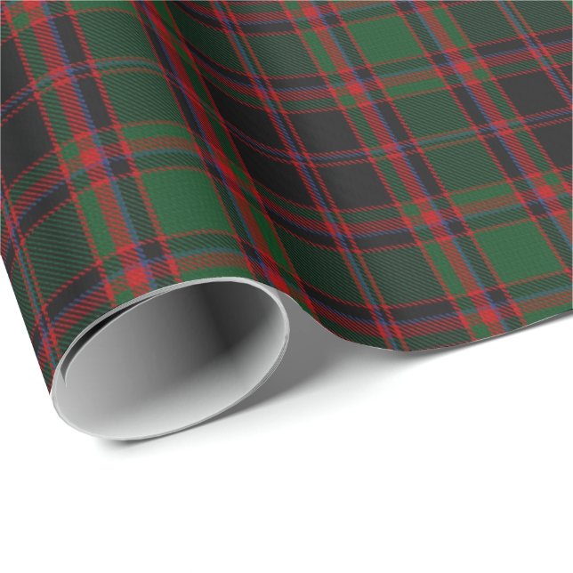Clan Cumming Cummings Scottish Hunting Tartan Wrapping Paper (Roll Corner)
