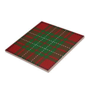 Clan Cumming Scottish Expressions Red Tartan Ceramic Tile