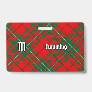 Clan Cumming Tartan ID Badge