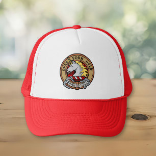 Clan Cunningham Crest over Tartan Trucker Hat
