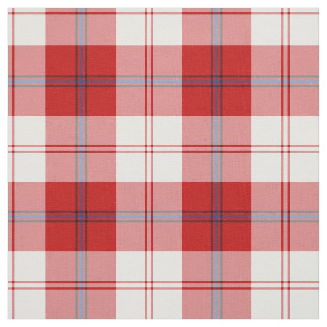 Clan Cunningham Dress Tartan Red Plaid Fabric (Swatch)