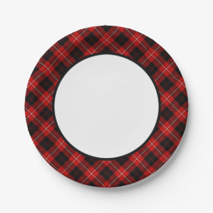 Clan Cunningham Tartan Border Paper Plate