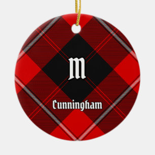 Clan Cunningham Tartan Ceramic Ornament
