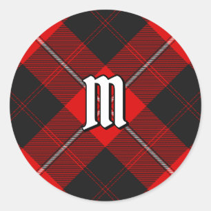 Clan Cunningham Tartan Classic Round Sticker