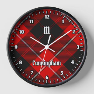 Clan Cunningham Tartan Clock