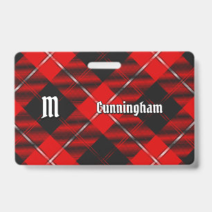 Clan Cunningham Tartan ID Badge