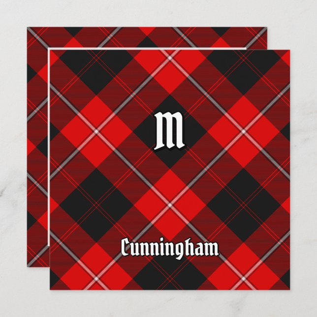 Clan Cunningham Tartan Invitation (Front/Back)