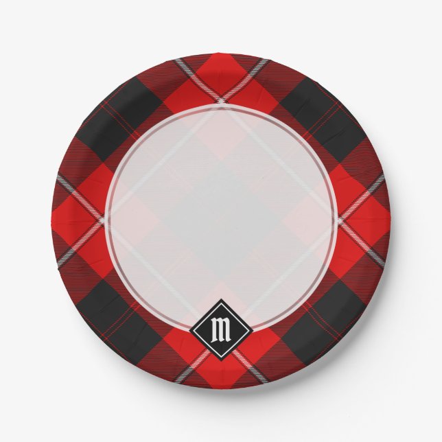 Clan Cunningham Tartan Paper Plate (Front)