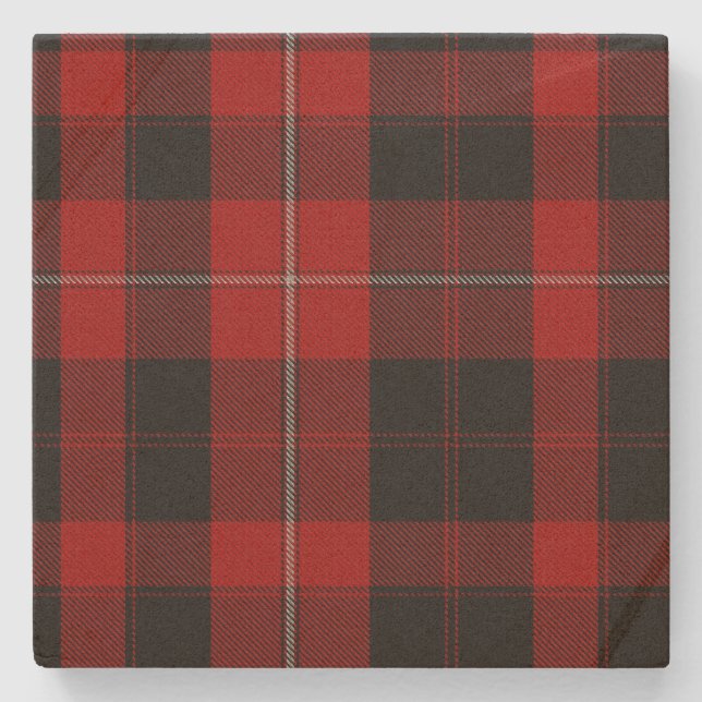 Clan Cunningham Tartan Plaid Stone Coaster (Front)