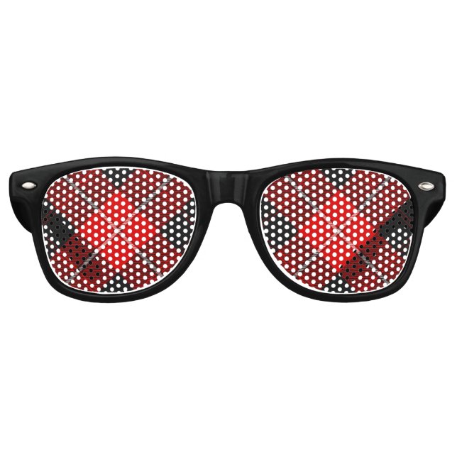 Clan Cunningham Tartan Retro Sunglasses (Front)