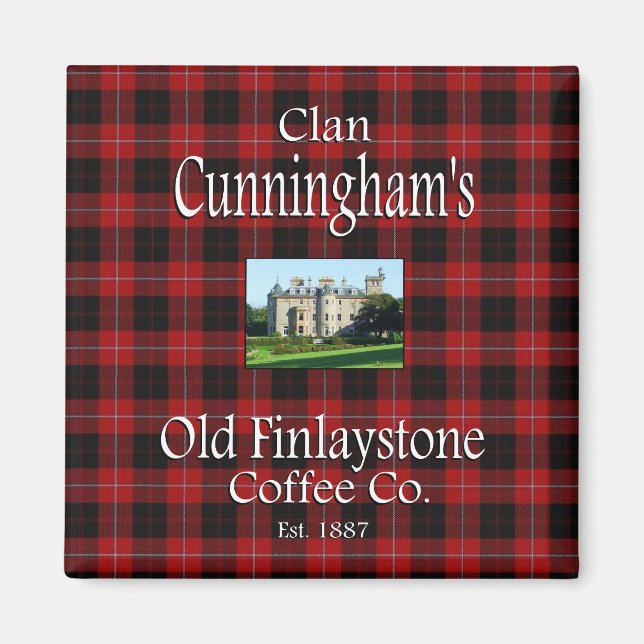 Clan Cunningham's Old Finlaystone Coffee Co. Magnet (Front)