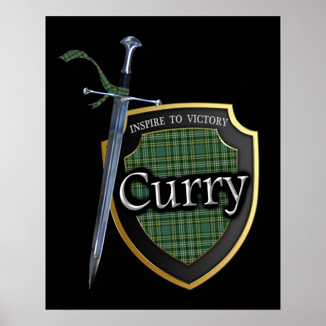 Clan Currie Curry Scottish Tartan Poster (Front)