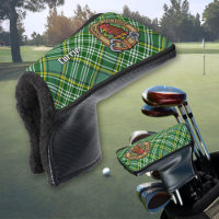 Clan Currie Rooster Crest over Tartan Golf Head Co