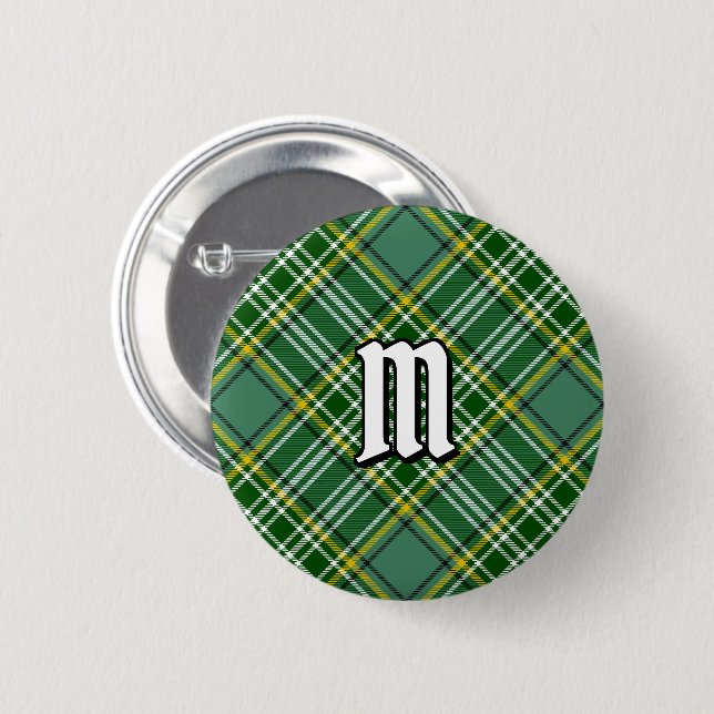 Clan Currie Tartan 6 Cm Round Badge (Front & Back)