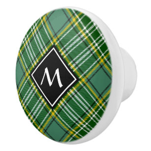 Clan Currie Tartan Ceramic Knob