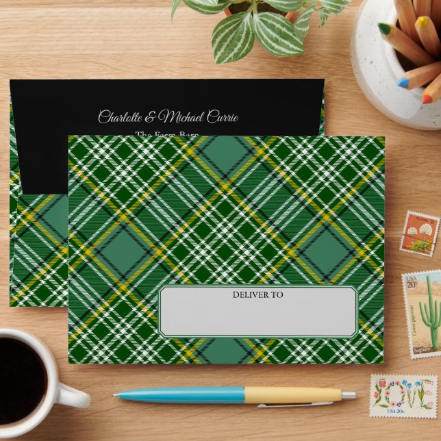 Clan Currie Tartan Envelope (Desk)