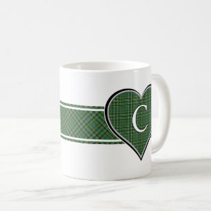 Clan Currie Tartan Heart Coffee Mug