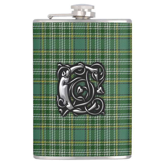 Clan Currie Tartan Old Scotland Flask (Front)