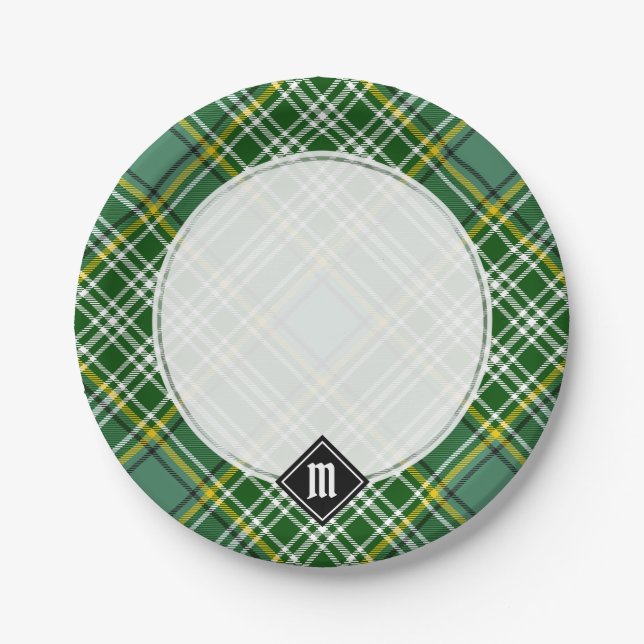 Clan Currie Tartan Paper Plate (Front)