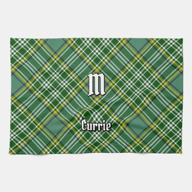 Clan Currie Tartan Tea Towel (Horizontal)