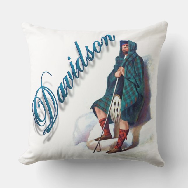 Clan Davidson Scottish Dream Pillow (Front)