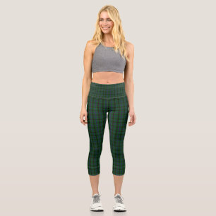 Clan Davidson Tartan  Capri Leggings