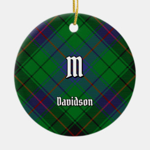 Clan Davidson Tartan Ceramic Ornament