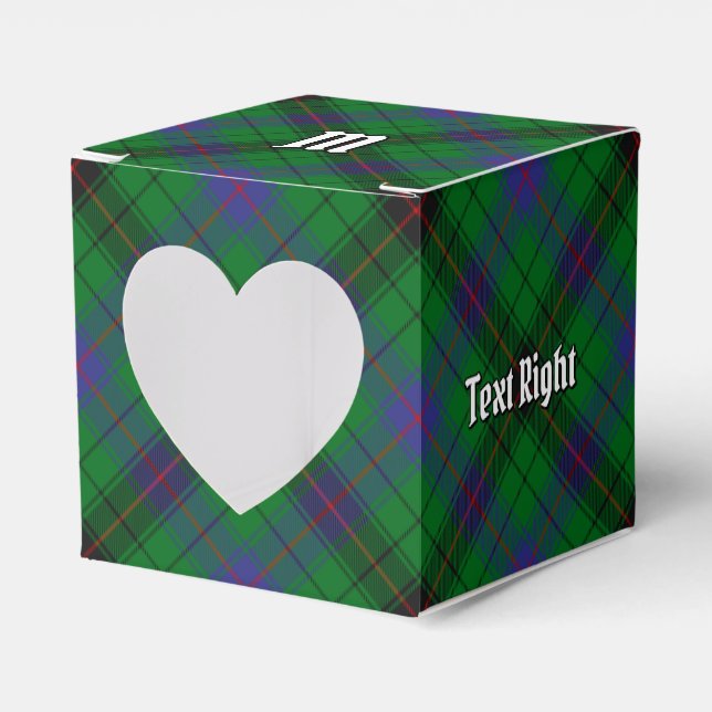 Clan Davidson Tartan Favour Box (Front Side)