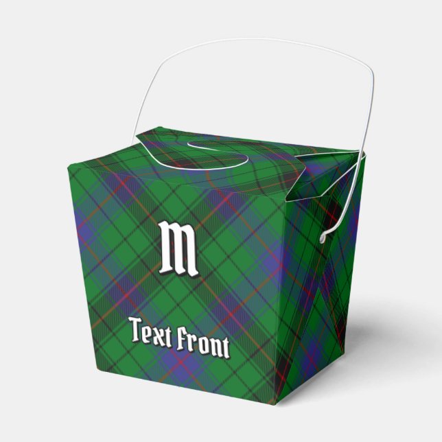 Clan Davidson Tartan Favour Box (Front Side)