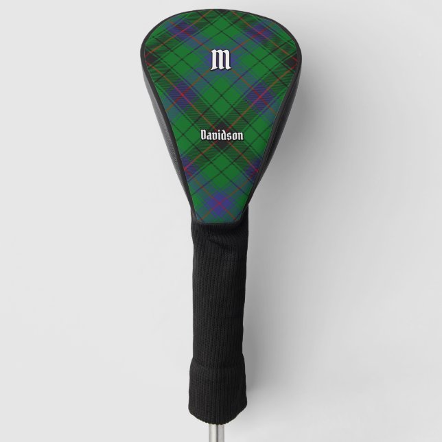 Clan Davidson Tartan Golf Head Cover (Front)