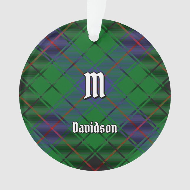 Clan Davidson Tartan Ornament (Front)