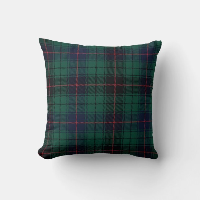 Clan Davidson Tartan Plaid Cushion (Front)
