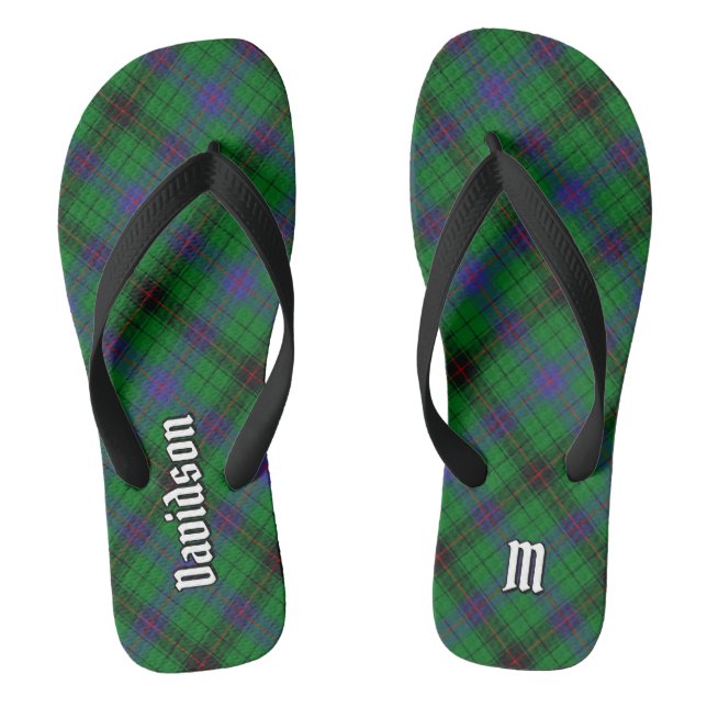 Clan Davidson Tartan Thongs (Footbed)